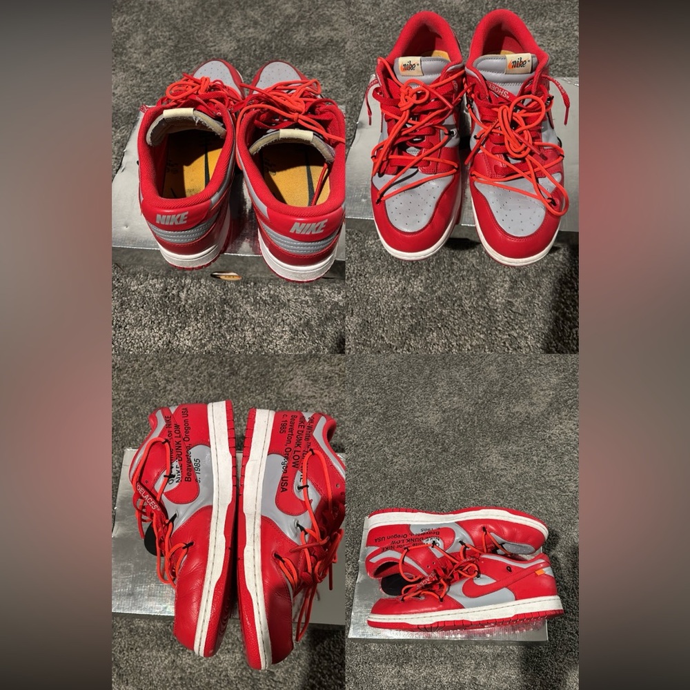 Nike Dunk Low Off White University Red